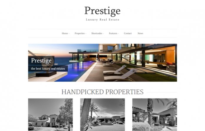 Prestige - Clean Real Estate WordPress Theme